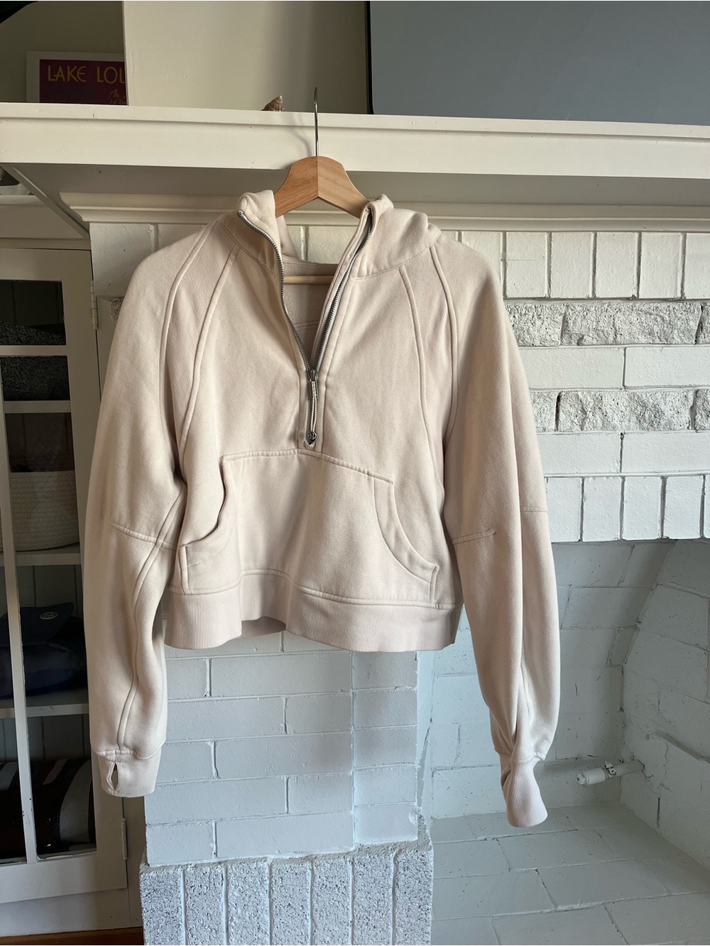 lululemon athletica Cream Half-Zip Hoodie